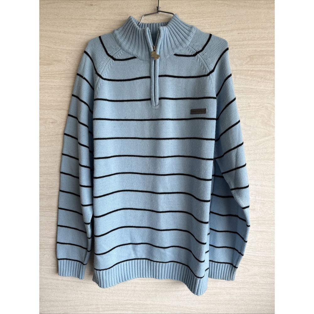 Vintage Blue South Pole 3/4 Zip Sweater Large